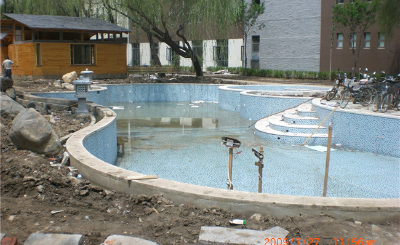 天沐施工-大连温泉设备工案例